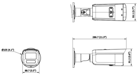 KAMERA IP DS-2CD2T63G2-4LI(2.8MM) Smart Hybrid Light AcuSense - 6 Mpx Hikvision