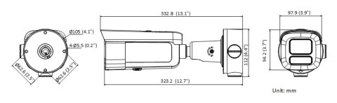KAMERA WANDALOODPORNA IP DS-2CD2643G2-LIZS2U(2.8-12MM) Smart Hybrid Light AcuSense - 4 Mpx - MOTOZOOM Hikvision