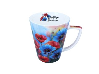 Kpl. filiżanka i kubek - N. Bonilla, Niebieskie maki (CARMANI)