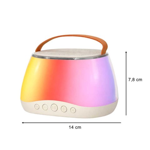 Zestaw do karaoke głośnik Bluetooth LED RGB 2 mikrofony USB