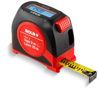 DALMIERZ LASEROWY METEC 20M Z MIARĄ ZWIJANĄ 5M