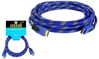 Kabel HDMI-HDMI v1.4 niebieski 5m