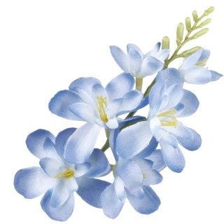 Niebieska frezja satynowa gałązka wyrobowa do kompozycji kwiatowych