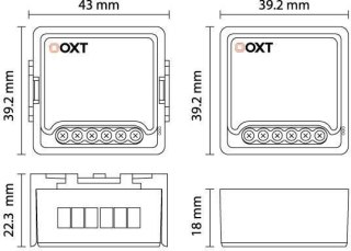 Moduł OXT mini ściemniacz 1 obwód ZigBee TUYA T265