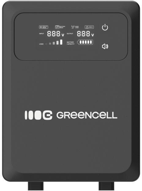 UPS ZASILACZ AWARYJNY Greencell PowerCore 1200VA 800W AVR 12VDC LCD