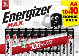 BATERIA ENERGIZER MAX AA LR6 10+10 SZT.