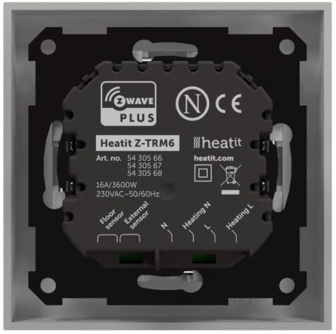 Termostat Heatit Z-TRM6 White RAL 9003 Z-Wave Thermostat 3600W 16A 868,4 Mhz