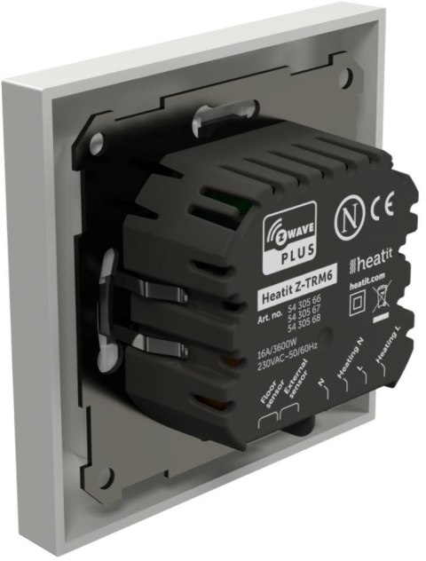 Termostat Heatit Z-TRM6 White RAL 9003 Z-Wave Thermostat 3600W 16A 868,4 Mhz