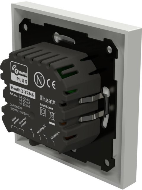 Termostat Heatit Z-TRM6 White RAL 9003 Z-Wave Thermostat 3600W 16A 868,4 Mhz