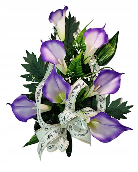 WIĄZANKA NA POGRZEB KWIATY OSTATNIE POŻEGNANIE NAPIS NA SZARFIE