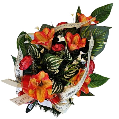 WIENIEC POGRZEBOWY WIĄZANKA STROIK CMENTARNY NA GRÓB WYSYŁKA 24H