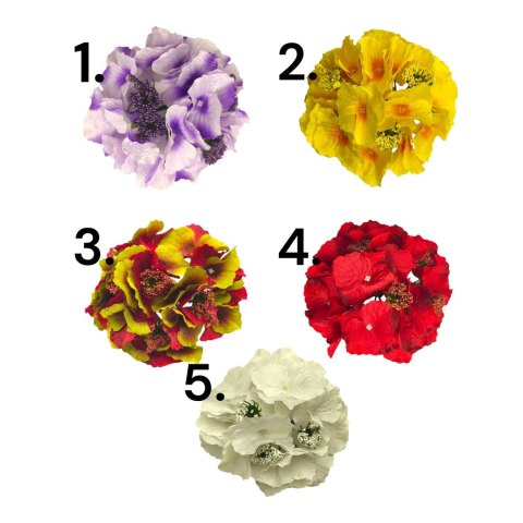 SZTUCZNY KWIAT HORTENSJI HORTENSJA GŁÓWKA WYROBOWA