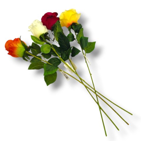 SZTUCZNY KWIAT RÓŻA WYROBOWA OZDOBNA GAŁĄZKA RÓŻY SZTUCZNE KWIATY