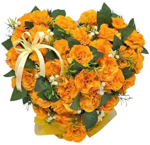 DUŻE SERCE XL STROIK NA CMENTARZ GRÓB NAGROBNA KOMPOZYCJA KWIATOWA