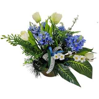 STROIK NA CMENTARZ WZÓR WIOSENNY NA GRÓB POMNIK