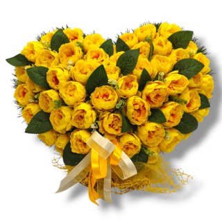 STROIK NA POMNIK SERCE XL KOMPOZYCJA KWIATOWA NA GRÓB