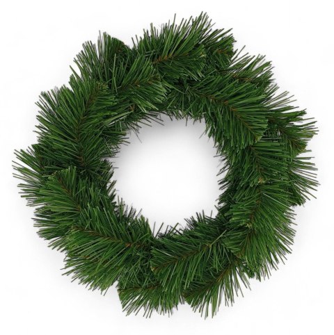 SZTUCZNY GĘSTY WIANEK ZIELONY PODKŁAD BAZA POD STROIK ŚWIĄTECZNY 45cm