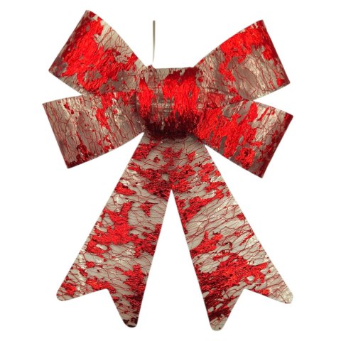 Kokarda czerwona 1 szt dekoracyjna świąteczna