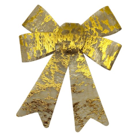 Kokarda złota 1 szt dekoracyjna świąteczna