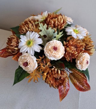 STROIK NA CMENTARZ JESIENNE KWIATY NA GRÓB MISA WSZYSTKICH ŚWIĘTYCH