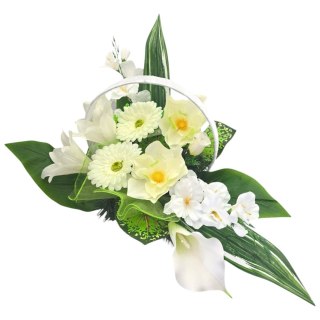 STROIK NA CMENTARZ JESIENNE KWIATY NA GRÓB MISA WSZYSTKICH ŚWIĘTYCH