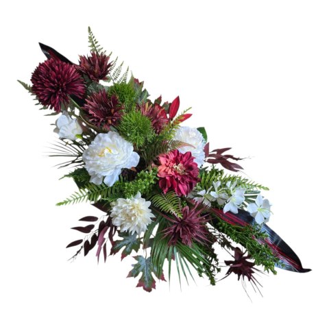 Stroik na cmentarz kwiaty wiązanka miska na grób wszystkich świętych