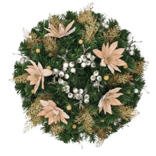 Stroik na stół komodę dekoracja świąteczna na Boże Narodzenie kopułka