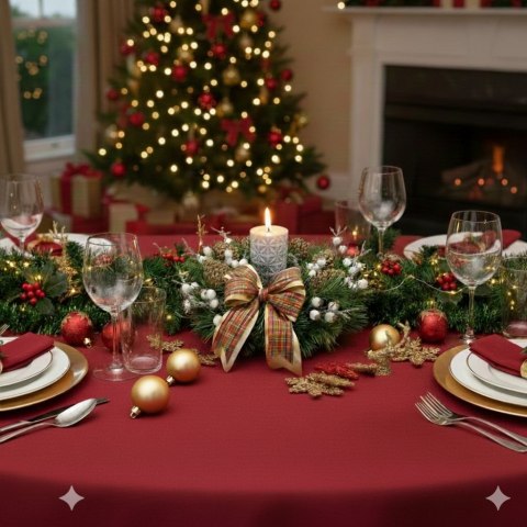 Wianek świąteczny na Boże Narodzenie stroik na drzwi stół boho handmade