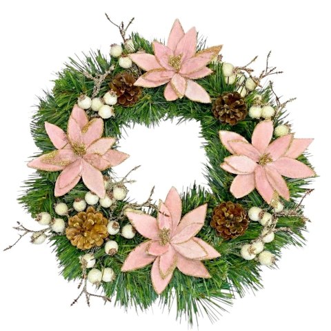 Wianek świąteczny na Boże Narodzenie stroik na drzwi stół dekoracja handmade