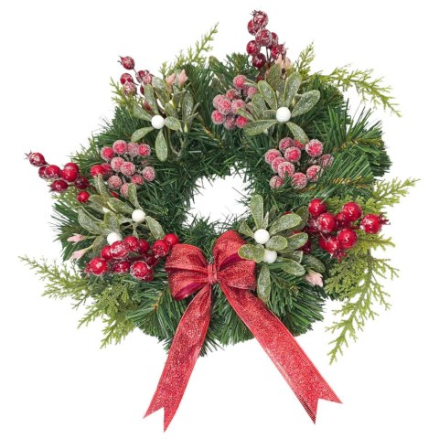 Wianek świąteczny na Boże Narodzenie stroik na drzwi stół handmade 30cm