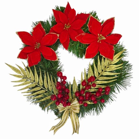 Wianek świąteczny na Boże Narodzenie stroik na drzwi stół handmade