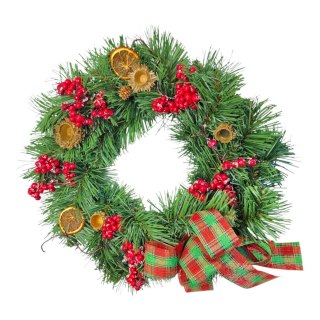 Wianek świąteczny na Boże Narodzenie stroik na drzwi stół handmade