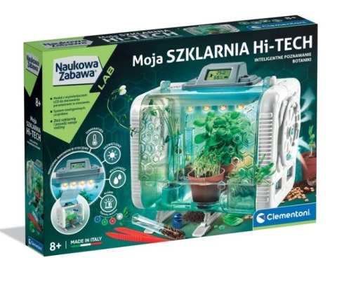 Naukowa Zabawa Laboratorium Szklarnia HI-TECH Botanika Doświadczenie Język Polski Clementoni 50915