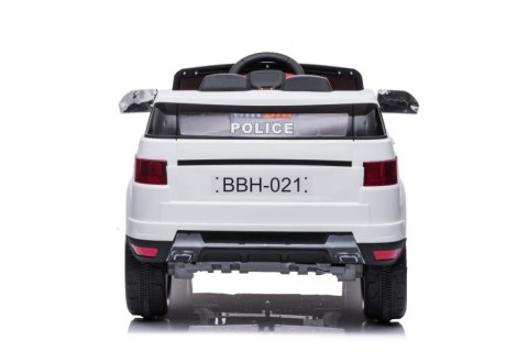 Auto Na Akumulator BBH-021 Światła LED Muzyka Pilot Policyjne Białe