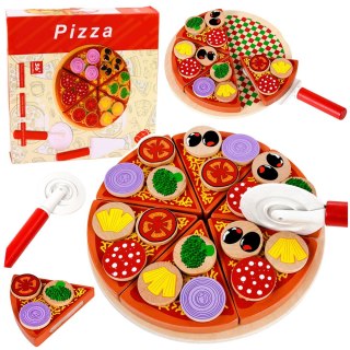 Drewniany Zestaw Do Krojenia Pizza Na Rzepy Kółko Do Krojenia Deska