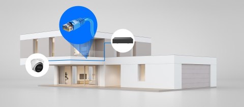 Zestaw monitoringu IP Hilook 8x kamer IPC-T260HA-LU 6MP Smart-hybrid Light