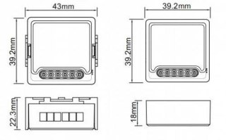 Moduł OXT mini przekaźnik 4 obwody ZigBee TUYA T264