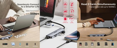 HUB USB 3.0 H1320AGY01 USB-A/USB-C UNITEK
