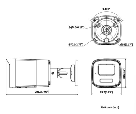 KAMERA IP DS-2CD1T67G3-LIU(2.8MM) ColorVu - 6 Mpx Hikvision