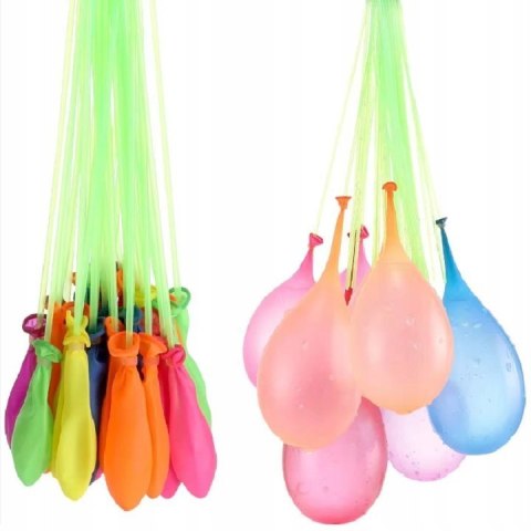 BALONY NA WODĘ BOMBY WODNE ZESTAW 111SZTUK BALONÓW WODNYCH + GWINT ZABAWKA