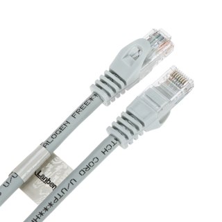 PATCHCORD RJ45/6/5.0-CU-GREY 5.0 m Lanberg