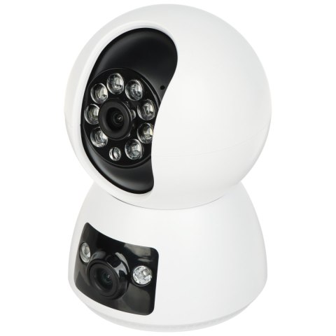 PODWÓJNA KAMERA IP OBROTOWA WEWNĘTRZNA APTI-W21A1-TUYA Tuya Smart Wi-Fi, - 1080p 2 X 3.6 mm PODWÓJNA KAMERA IP OBROTOWA WEWNĘTRZNA APTI-W21A1-TUYA Tuya Smart Wi-Fi, - 1080p 2 X 3.6 mm
