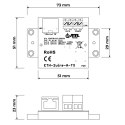 ZESTAW KONWERTERÓW UTP / 2-WIRE DO TRANSMISJI LAN+POE ETH-2WIRE-A-SET2 KOMPLET 2 SZT ATTE