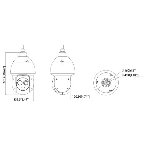 HYBRYDOWA KAMERA TERMOWIZYJNA IP TPC-SD2241-TB7F8-DW-S2 7 mm - 960p, - 4 Mpx 8 mm DAHUA HYBRYDOWA KAMERA TERMOWIZYJNA IP TPC-SD2241-TB7F8-DW-S2 7 mm - 960p, - 4 Mpx 8 mm DAHUA