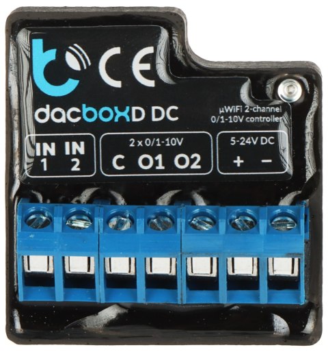 INTELIGENTNY STEROWNIK DWUKANAŁOWY DACBOXD-DC Wi-Fi, 5 ... 24 V DC INTELIGENTNY STEROWNIK DWUKANAŁOWY DACBOXD-DC Wi-Fi, 5 ... 24 V DC