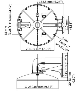 UCHWYT KAMERY DS-1618ZJ-6D Hikvision