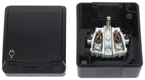 GNIAZDO NATYNKOWE POJEDYNCZE HERMES/0321-09/EPN 250 V AC 16 A IP44 Elektro-Plast GNIAZDO NATYNKOWE POJEDYNCZE HERMES/0321-09/EPN 250 V AC 16 A IP44 Elektro-Plast