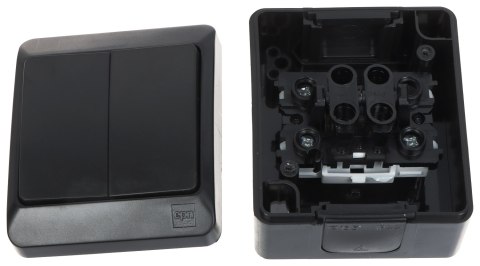 ŁĄCZNIK ŚWIECZNIKOWY PODWÓJNY HERMES/0332-09/EPN 250 V 10 A Elektro-Plast ŁĄCZNIK ŚWIECZNIKOWY PODWÓJNY HERMES/0332-09/EPN 250 V 10 A Elektro-Plast