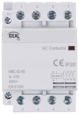 STYCZNIK MODUŁOWY KMC-63-40 63 A 400 V AC IDEAL