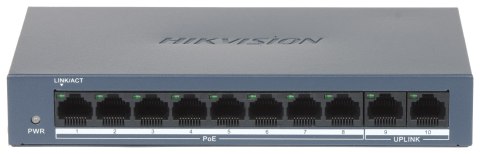 SWITCH POE DS-XS0110-P 8-PORTOWY Hikvision SWITCH POE DS-XS0110-P 8-PORTOWY Hikvision